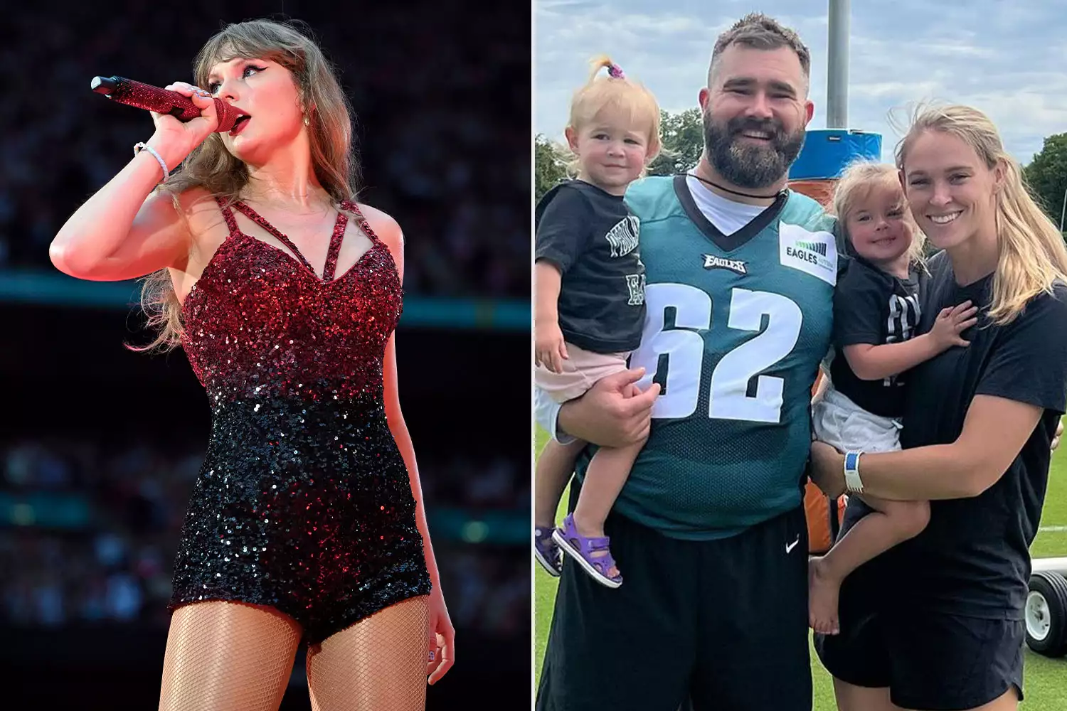 Jason Kelce and Taylor swift